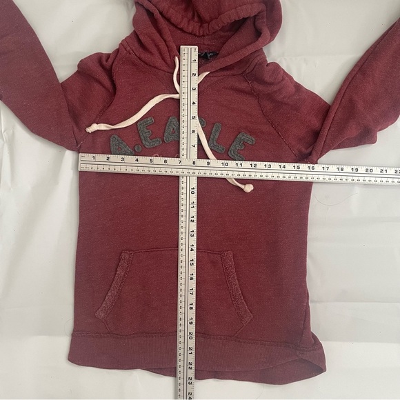 ๐ American Eagle Burgundy Hoodie โ Womenโs Size Small ๐ - Picture 6 of 7